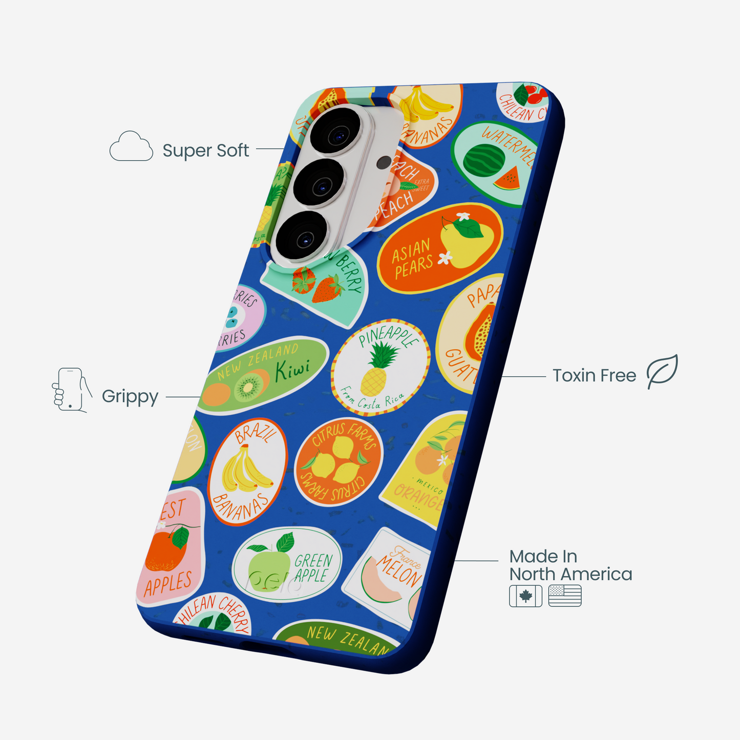 Electric Blue Frutti Club Samsung Galaxy S26 Case