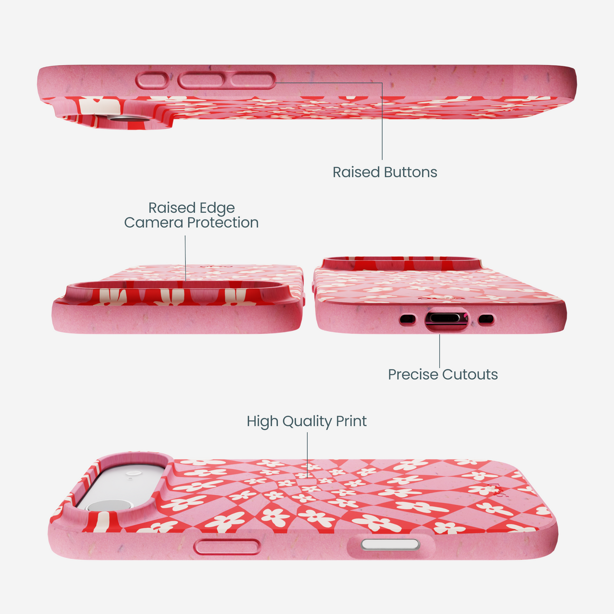 Bubblegum Pink Funky Fleurs iPhone Air Case
