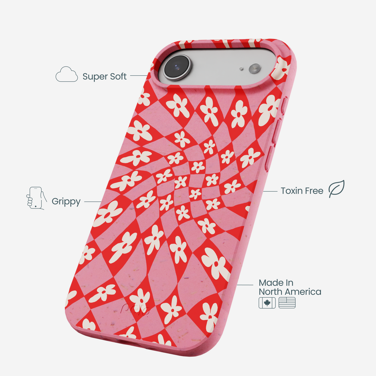 Bubblegum Pink Funky Fleurs iPhone Air Case
