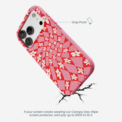 Bubblegum Pink Funky Fleurs iPhone 17 Pro Case