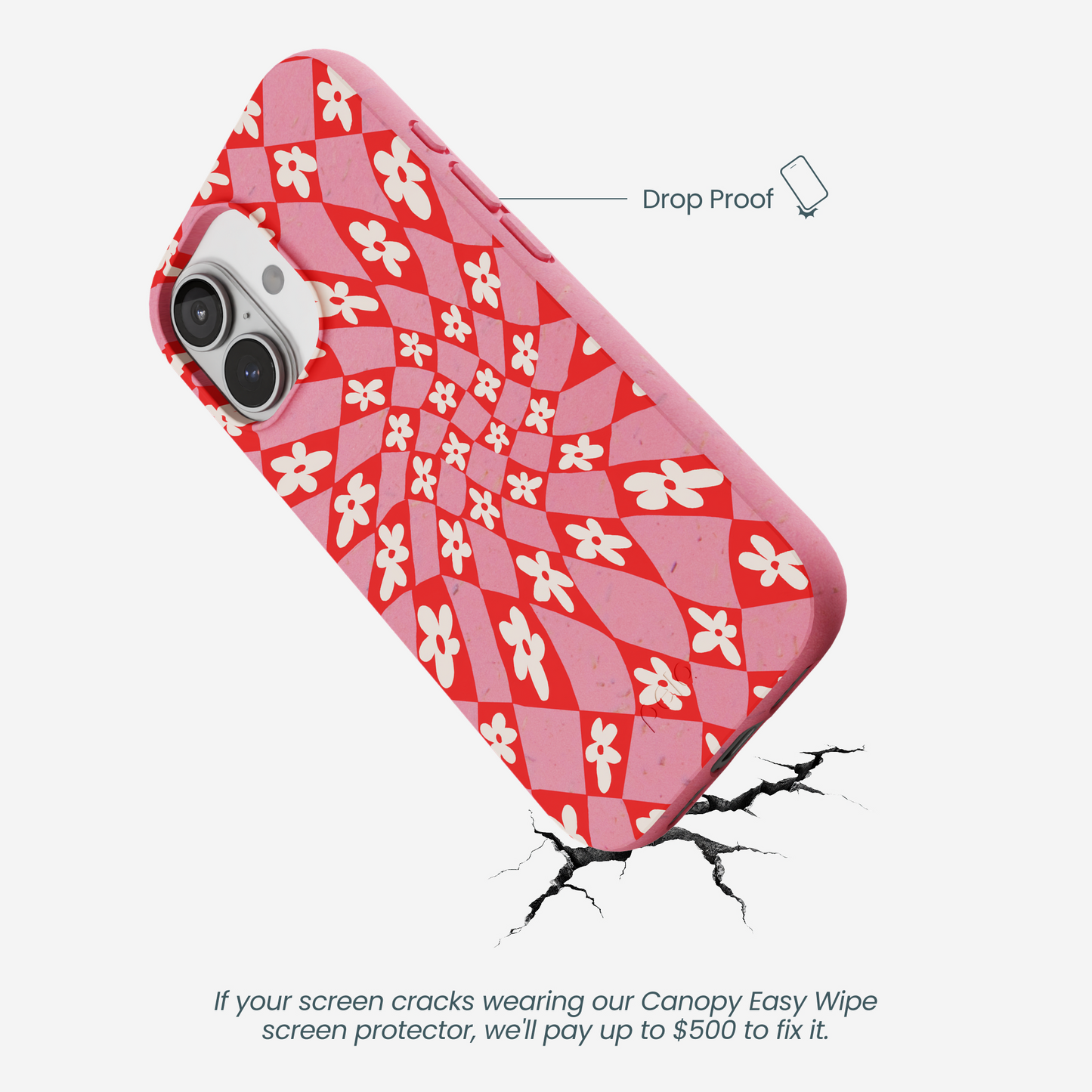 Bubblegum Pink Funky Fleurs iPhone 17 Case