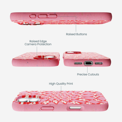 Bubblegum Pink Funky Fleurs iPhone 17 Case