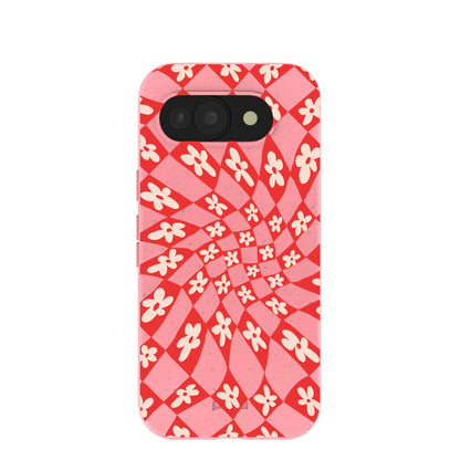 Bubblegum Pink Funky Fleurs Google Pixel 10a Case