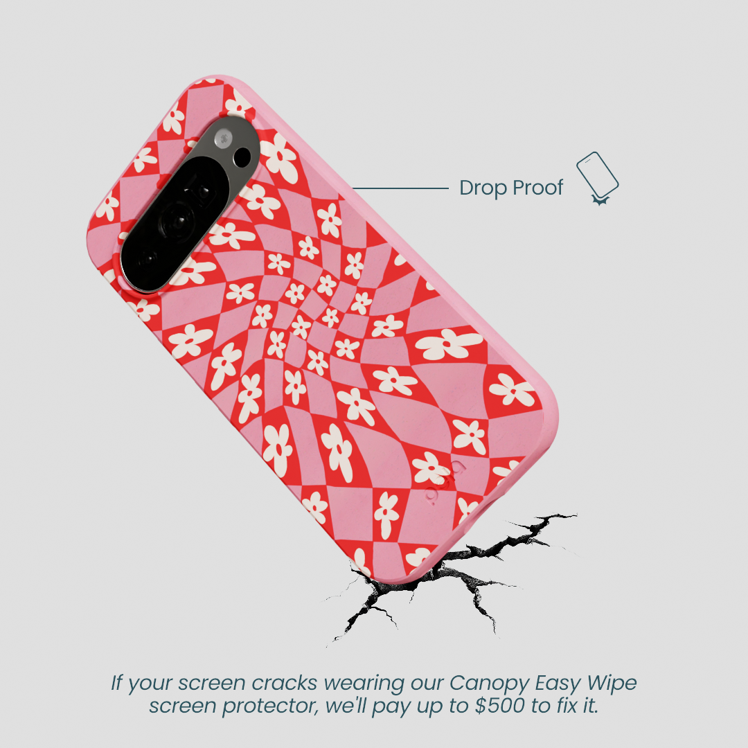 Bubblegum Pink Funky Fleurs Google Pixel 10/10 Pro Case