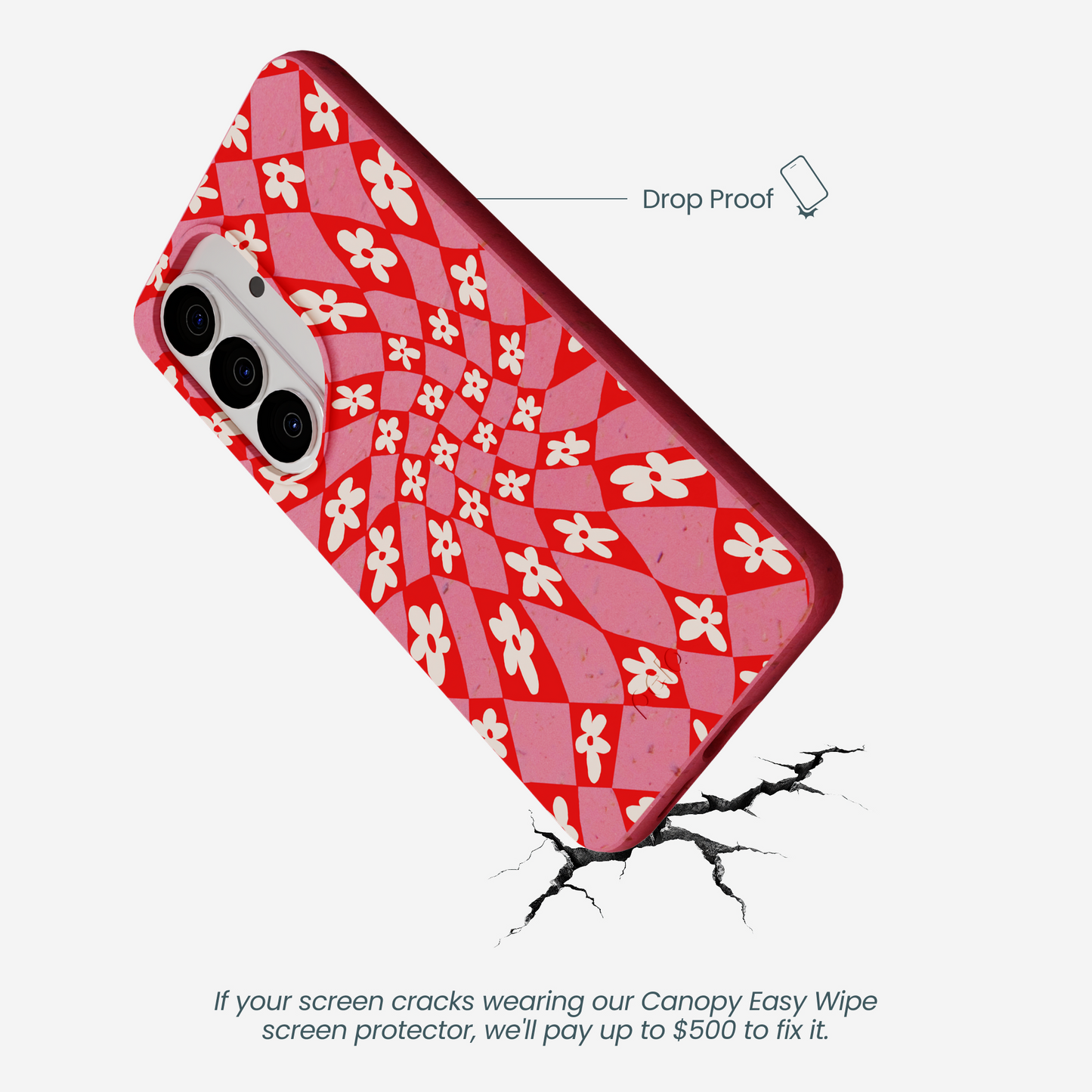 Bubblegum Pink Funky Fleurs Samsung Galaxy S26 Case
