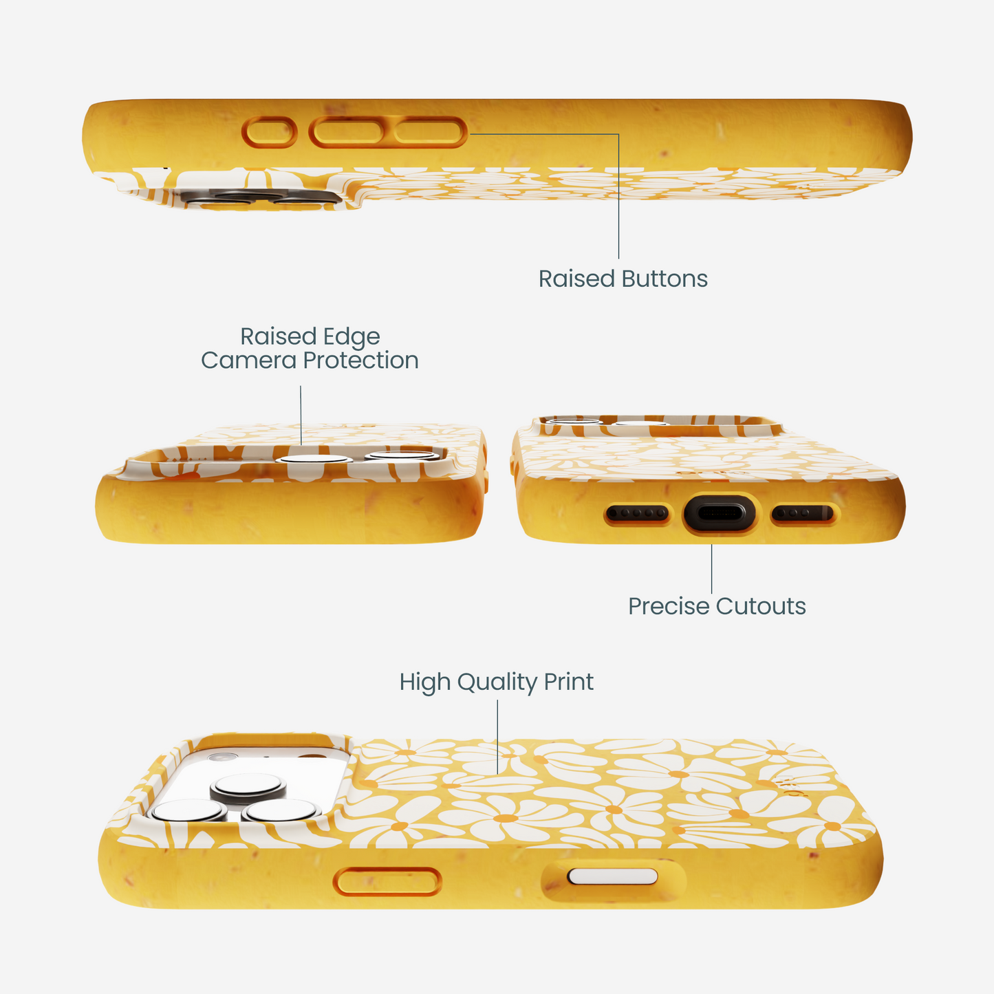 Honey Funky Petals iPhone 17 Pro Case