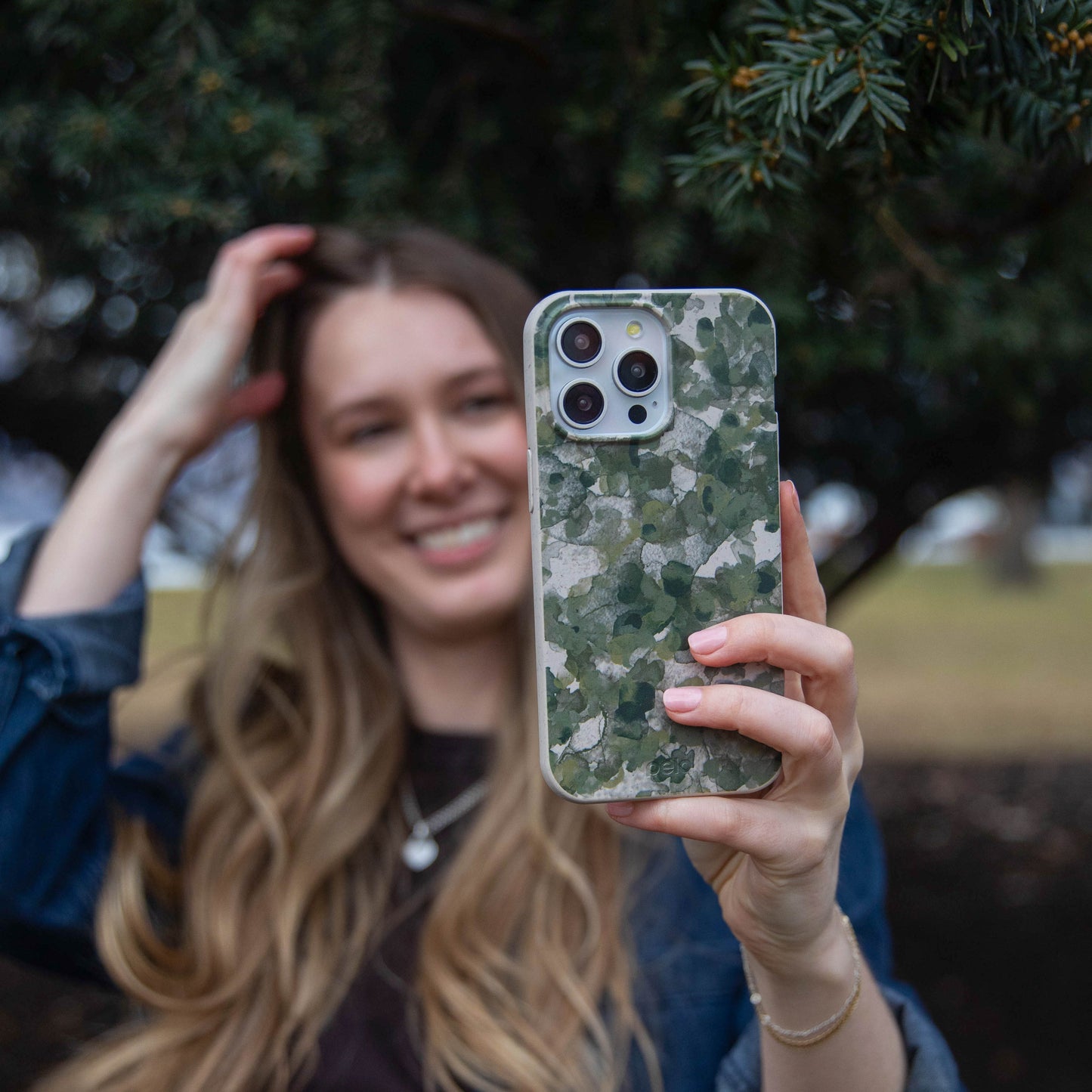 London Fog Foliage Camo iPhone 17 Pro Max Case