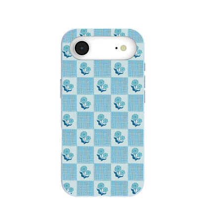Powder Blue Garden Grid iPhone Air Case