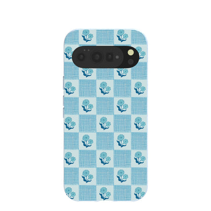 Powder Blue Garden Grid Google Pixel 10 Pro XL Case