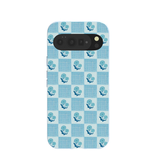 Powder Blue Garden Grid Google Pixel 10 Pro XL Case