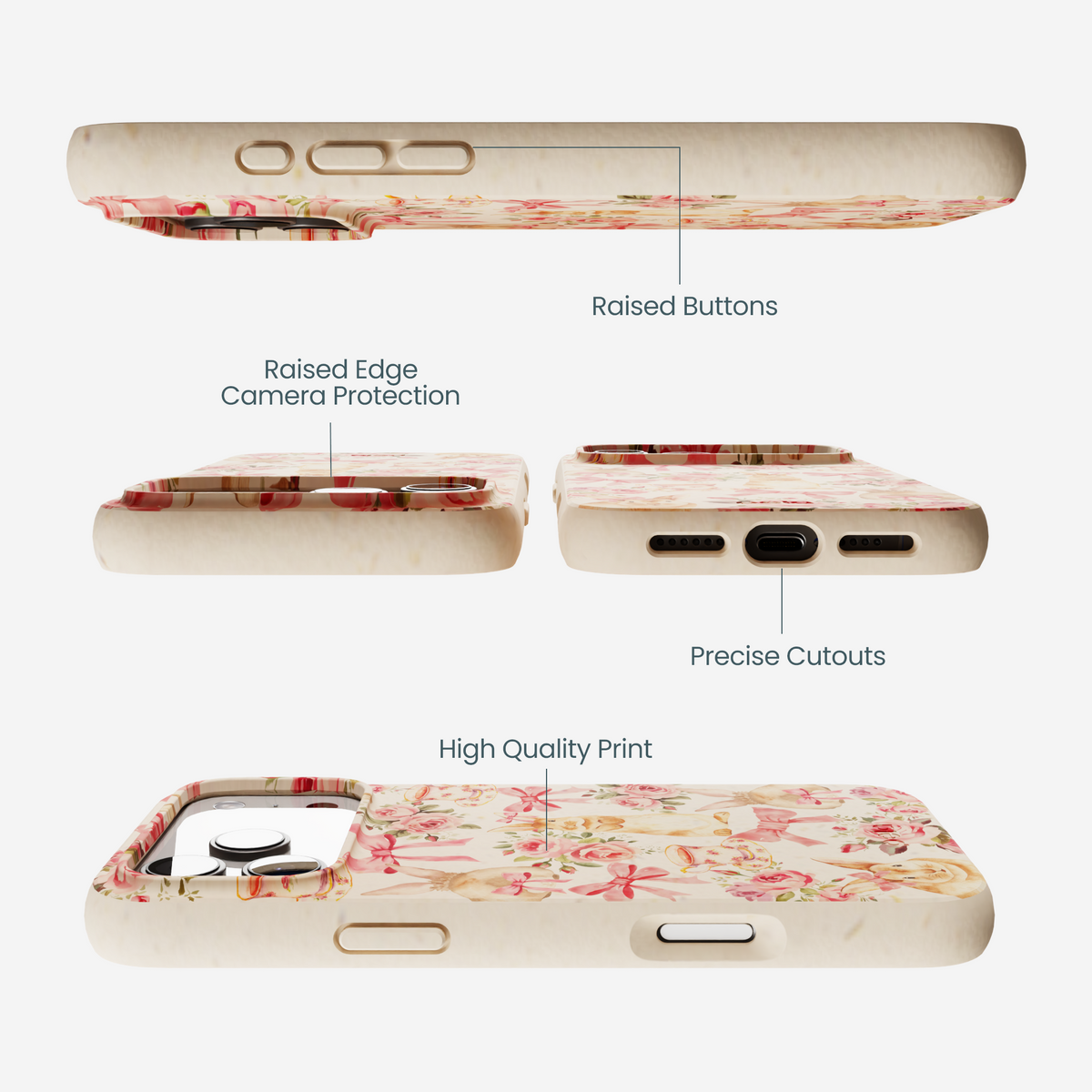 Seashell Garden Party iPhone 17 Pro Max Case