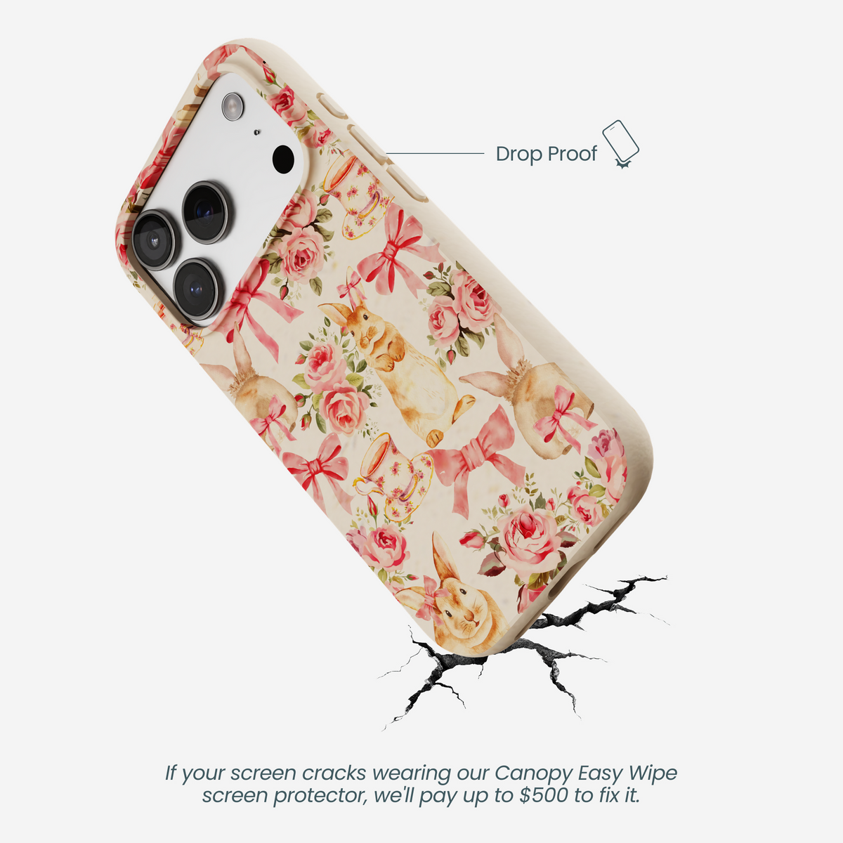 Seashell Garden Party iPhone 17 Pro Case