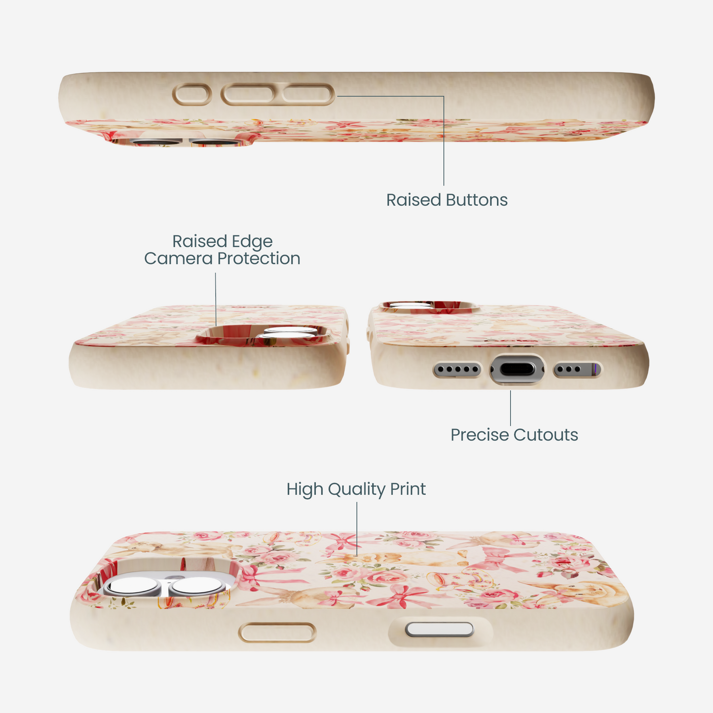 Seashell Garden Party iPhone 17 Case