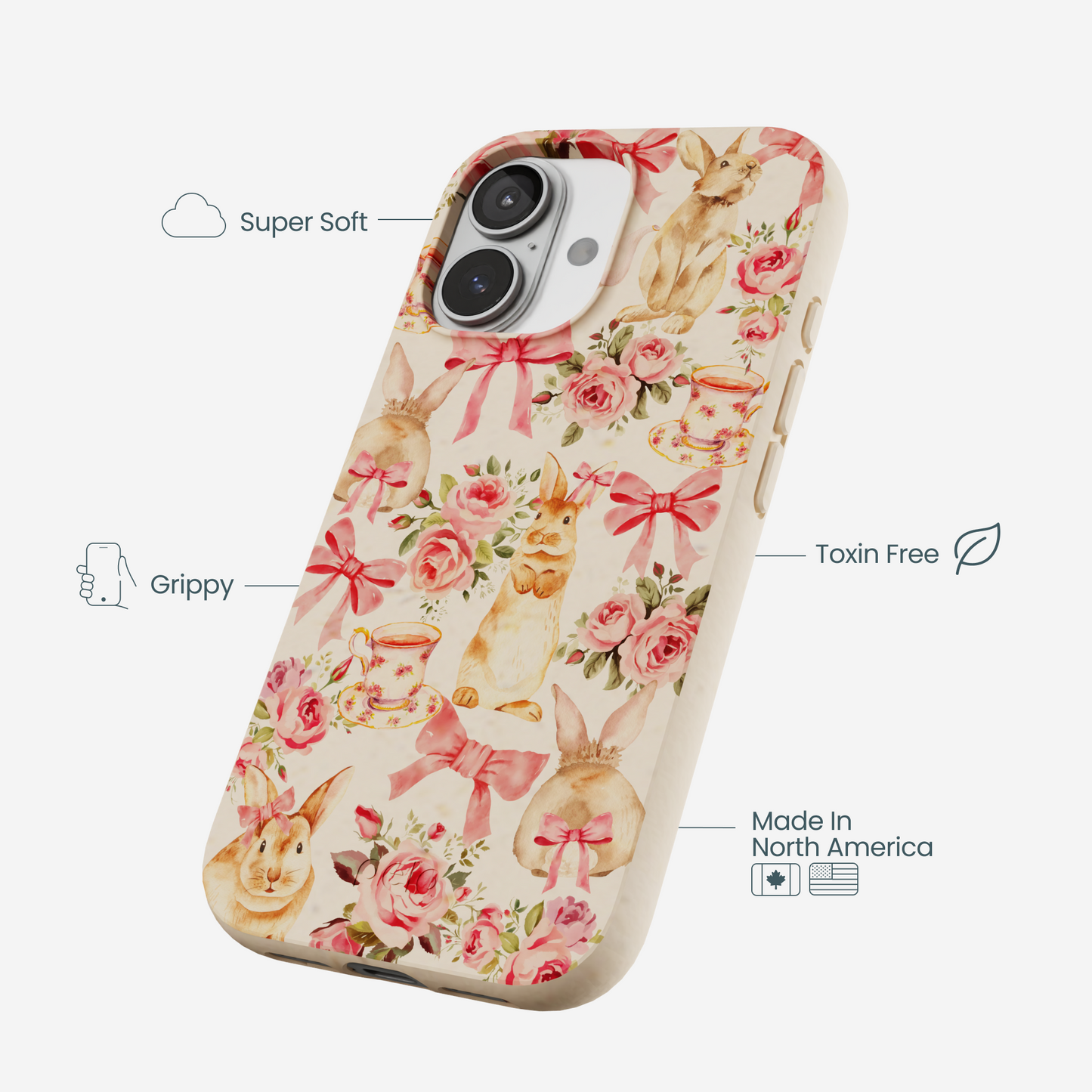 Seashell Garden Party iPhone 17 Case