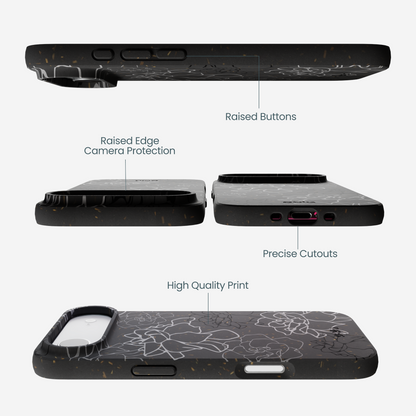 Black Gardenia Lines iPhone Air Case