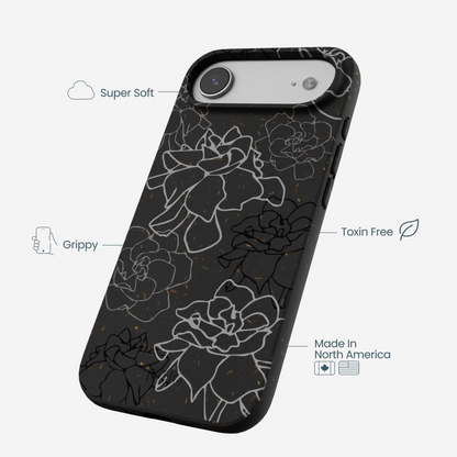 Black Gardenia Lines iPhone Air Case