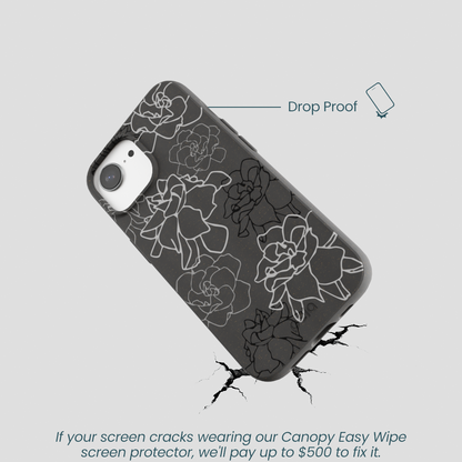 Black Gardenia Lines iPhone 16e/17e Case