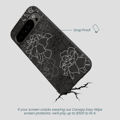 Black Gardenia Lines Google Pixel 10 Pro XL Case