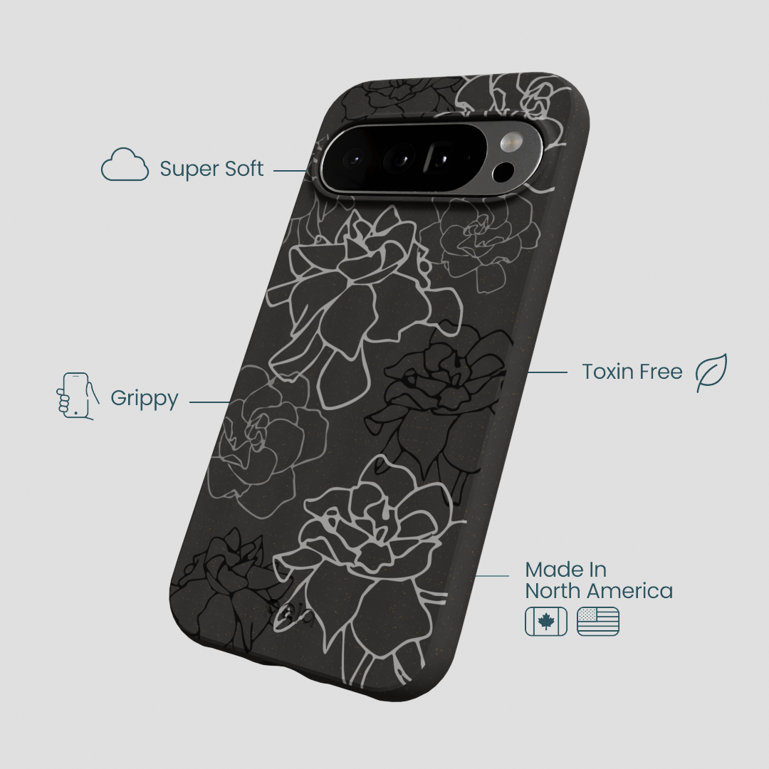 Black Gardenia Lines Google Pixel 10 Pro XL Case