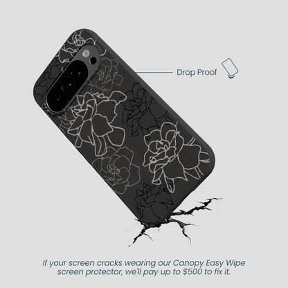 Black Gardenia Lines Google Pixel 10/10 Pro Case