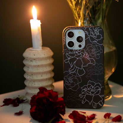 Black Gardenia Lines Google Pixel 10/10 Pro Case