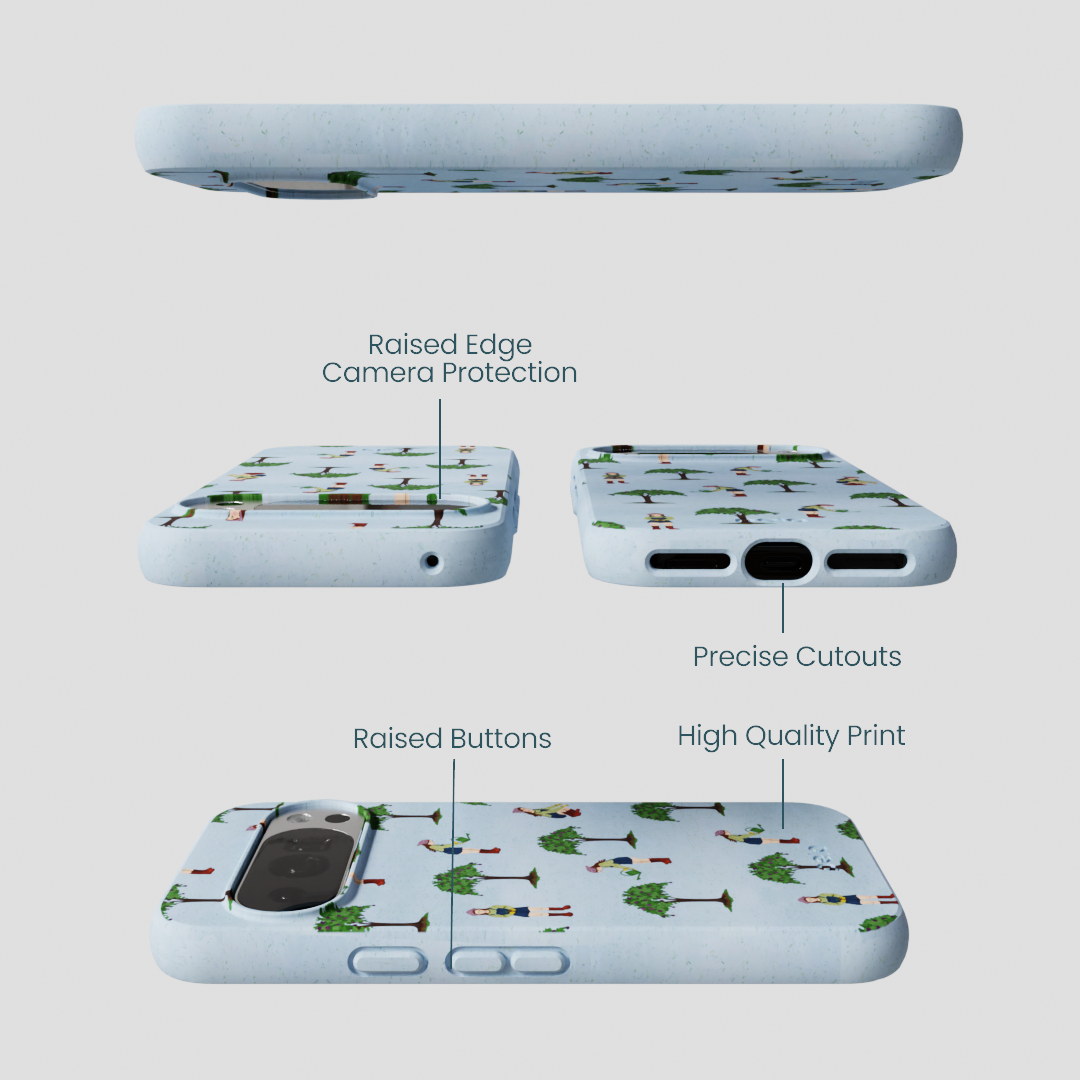 Powder Blue Gardening Girl Google Pixel 10/10 Pro Case