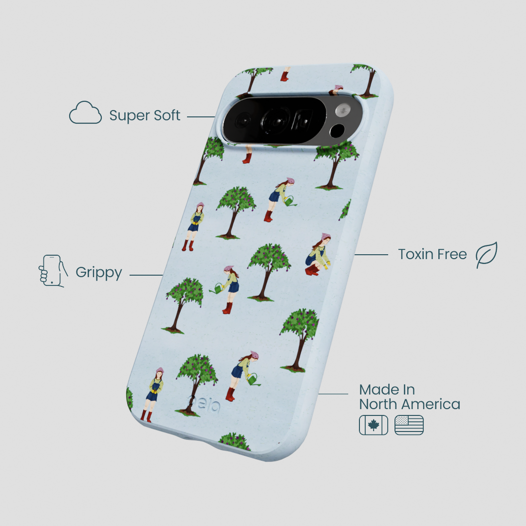 Powder Blue Gardening Girl Google Pixel 10/10 Pro Case