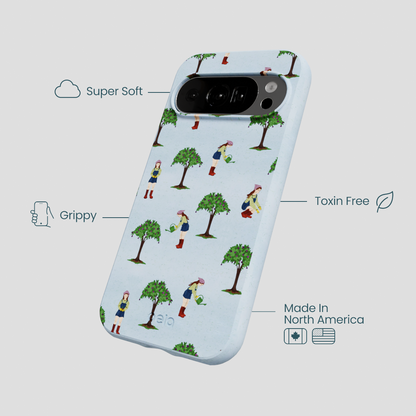 Powder Blue Gardening Girl Google Pixel 10/10 Pro Case