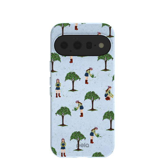 Powder Blue Gardening Girl Google Pixel 11 Case