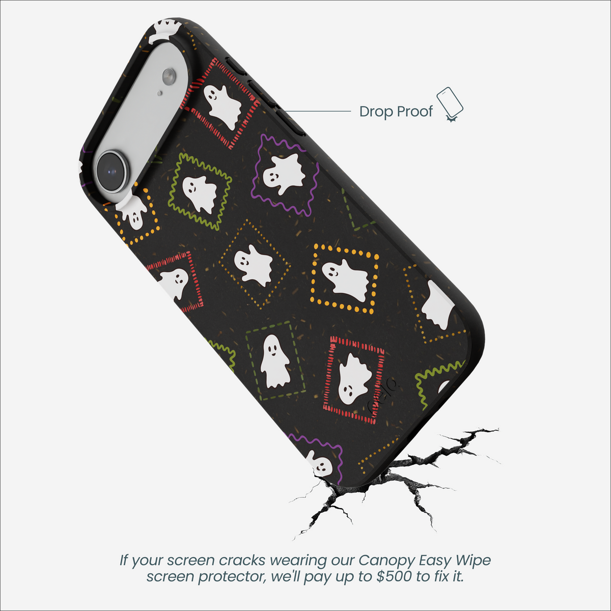 Black Ghost Stamps iPhone Air Case