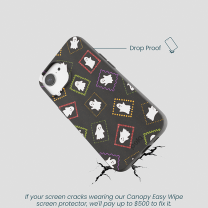 Black Ghost Stamps iPhone 16e/17e Case