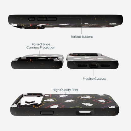 Black Ghost Stamps iPhone 17 Pro Max Case