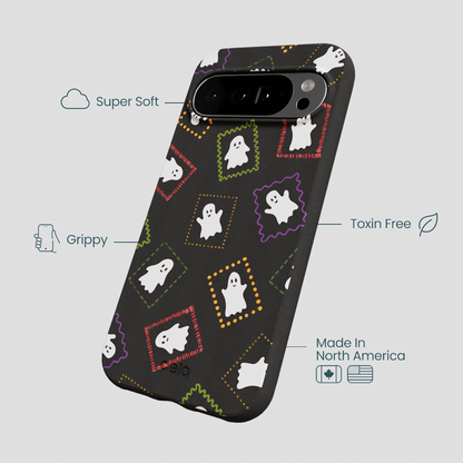 Black Ghost Stamps Google Pixel 10 Pro XL Case