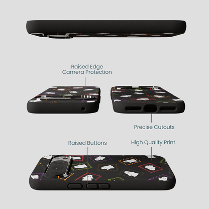 Black Ghost Stamps Google Pixel 10/10 Pro Case