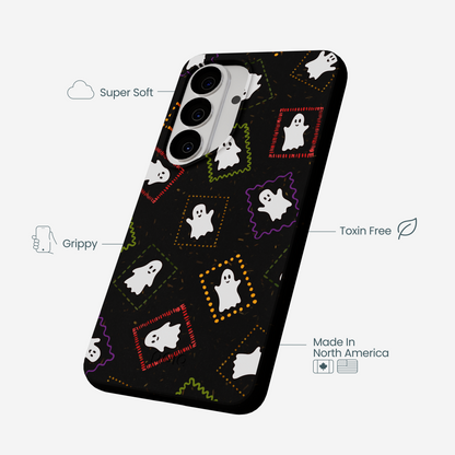 Black Ghost Stamps Samsung Galaxy S26 Case