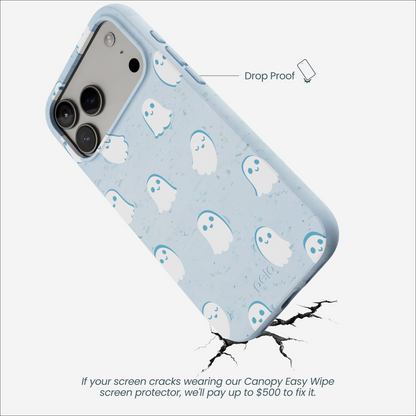 Powder Blue Ghostly iPhone 17 Pro Max Case