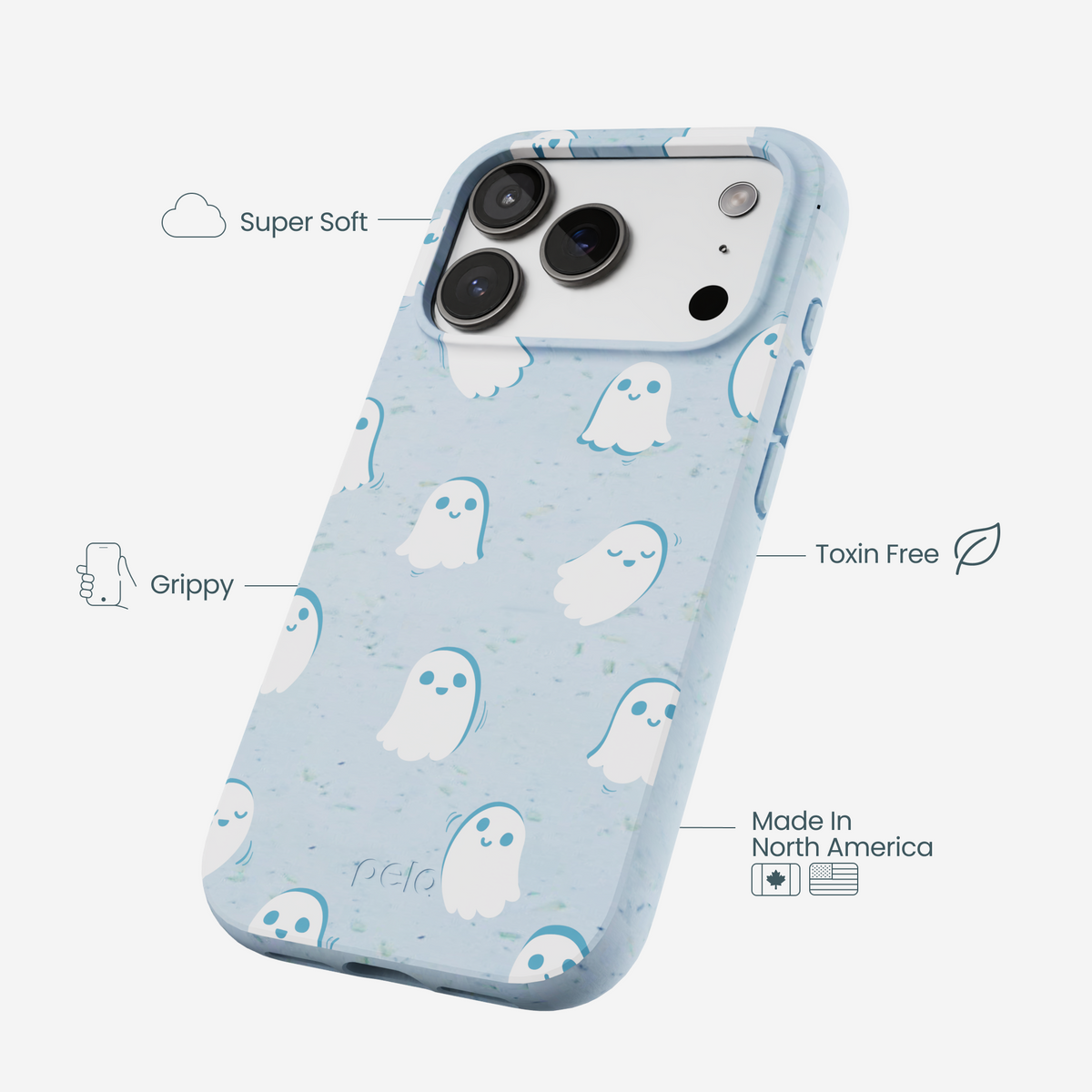 Powder Blue Ghostly iPhone 17 Pro Case