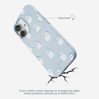 Powder Blue Ghostly iPhone 17 Case
