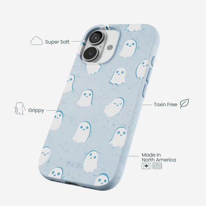 Powder Blue Ghostly iPhone 17 Case