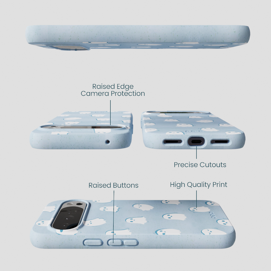 Powder Blue Ghostly Google Pixel 10 Pro XL Case