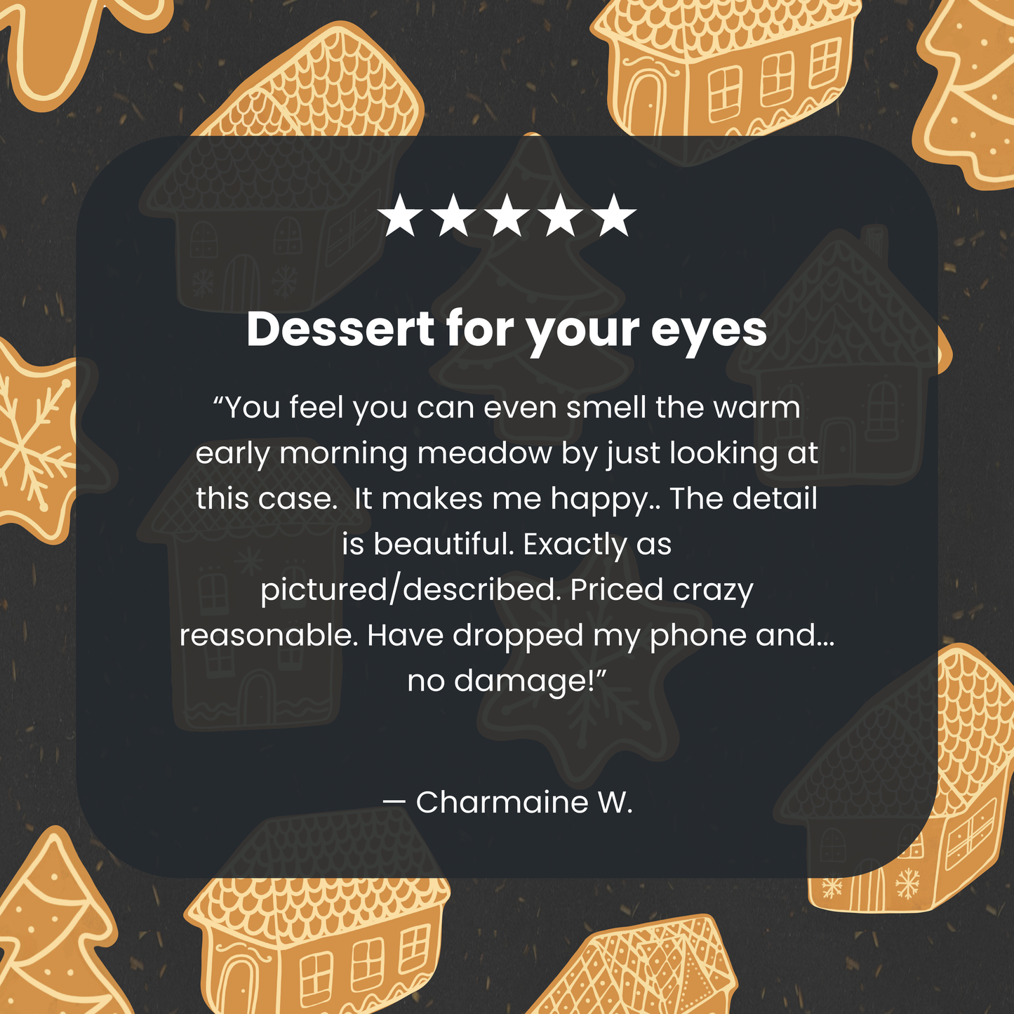 Black Gingerbread Dreams iPhone 16e/17e Case