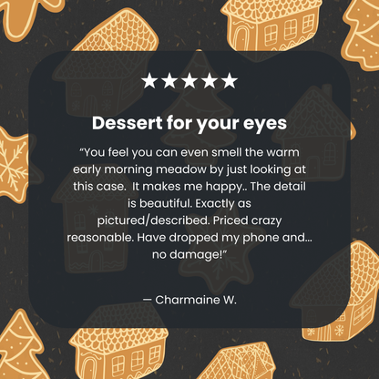 Black Gingerbread Dreams iPhone 16e/17e Case