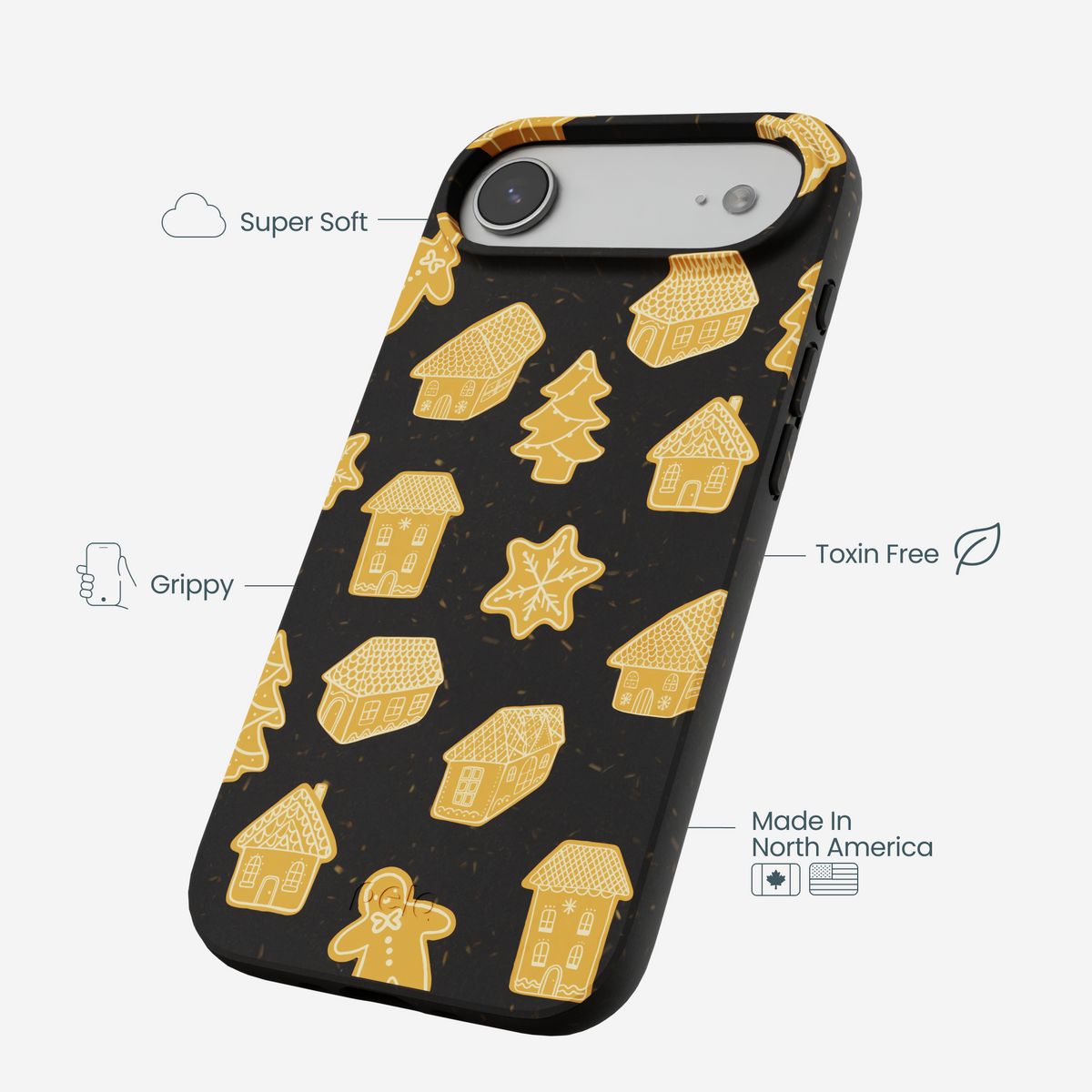 Black Gingerbread Dreams iPhone Air Case
