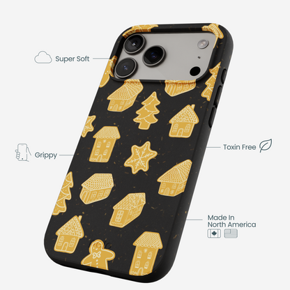 Black Gingerbread Dreams iPhone 17 Pro Max Case