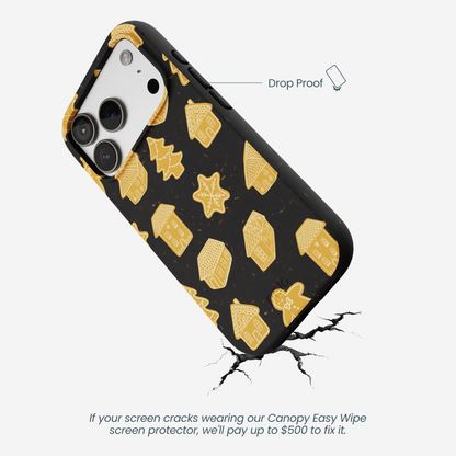 Black Gingerbread Dreams iPhone 17 Pro Case
