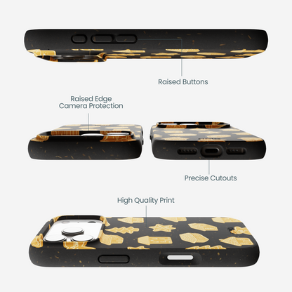 Black Gingerbread Dreams iPhone 17 Pro Case