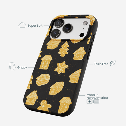 Black Gingerbread Dreams iPhone 17 Pro Case
