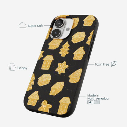 Black Gingerbread Dreams iPhone 17 Case
