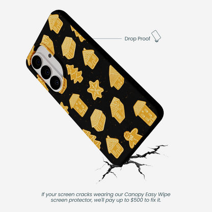 Black Gingerbread Dreams Samsung Galaxy S26 Case