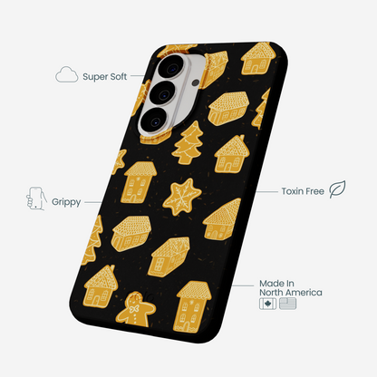 Black Gingerbread Dreams Samsung Galaxy S26 Case